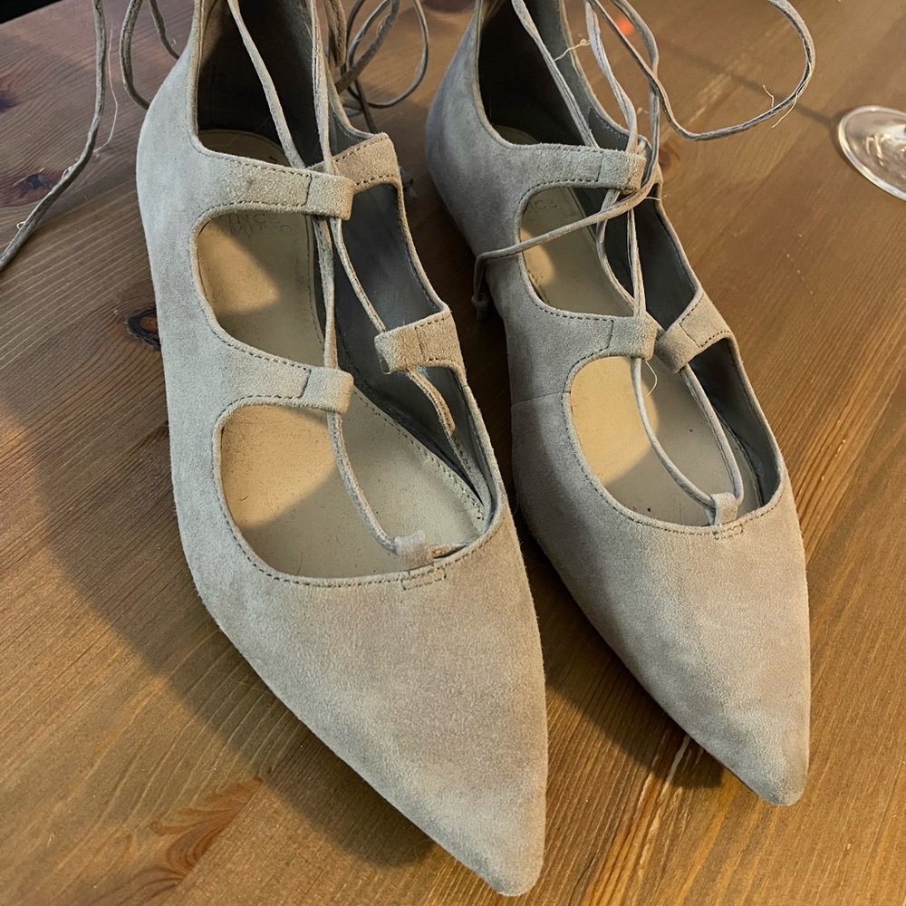 Vince Camuto tie up flats